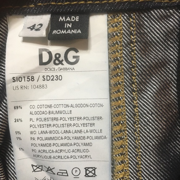 Dolce and Gabbana Dark Denim Skirt Size 42 (US 6) - Picture 5 of 5